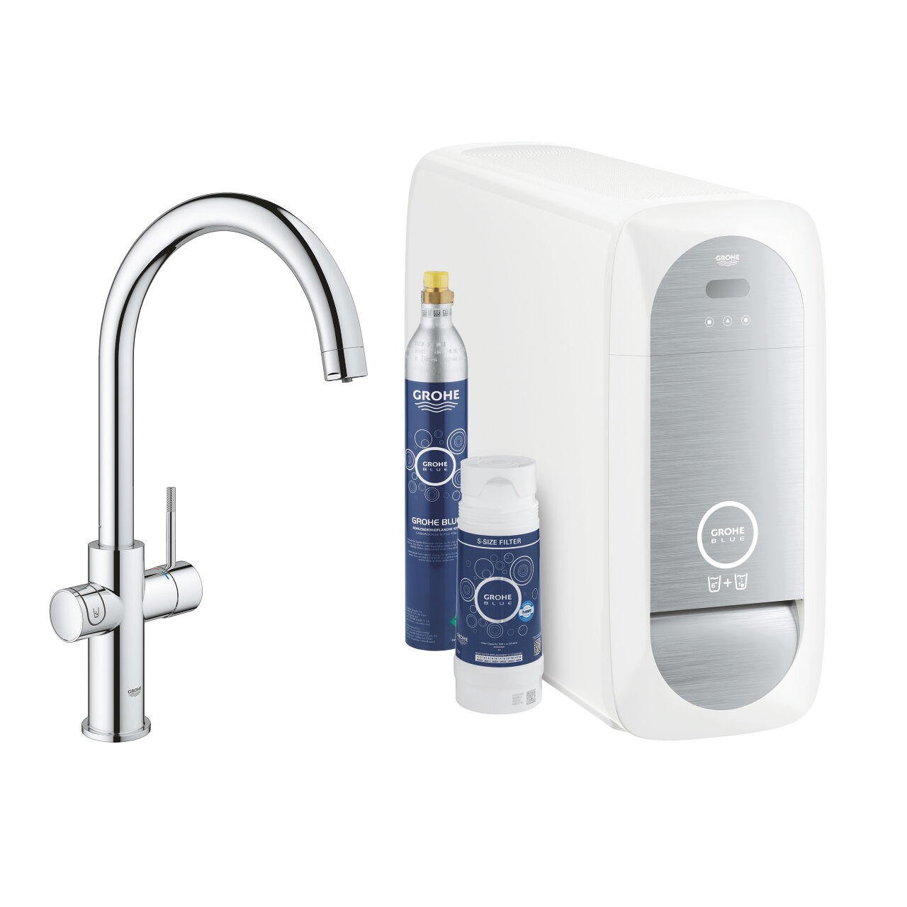 Grohe Blue HOME - Sistema di filtraggio e raffreddamento acqua con INSTALLAZIONE INCLUSA - 31455001