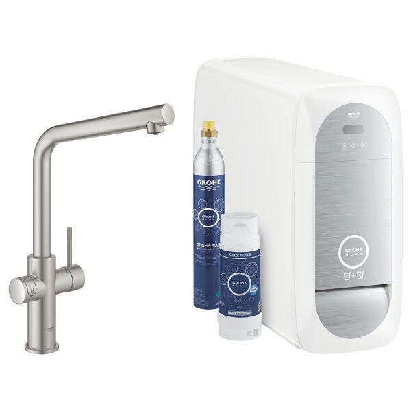 grohe blue home - sistema di filtraggio e raffreddamento con installazione inclusa - 31454dc1