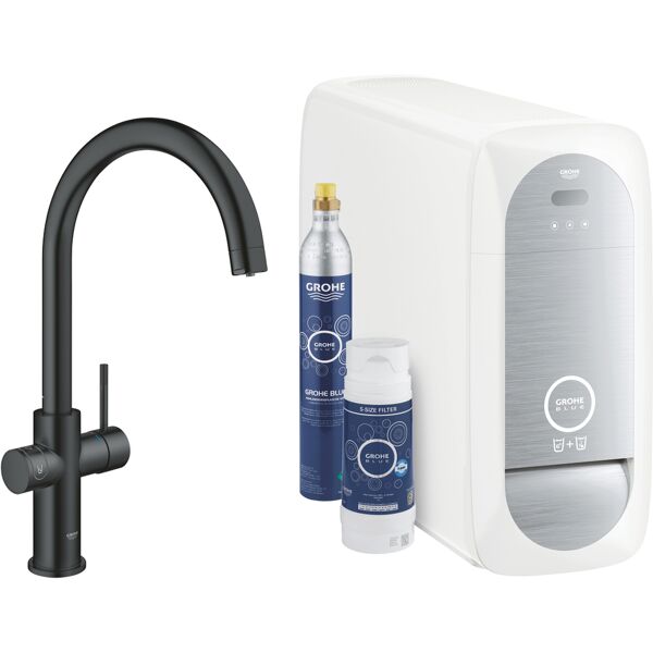 grohe blue home - sistema di filtraggio e raffreddamento con installazione inclusa - 31455ks1