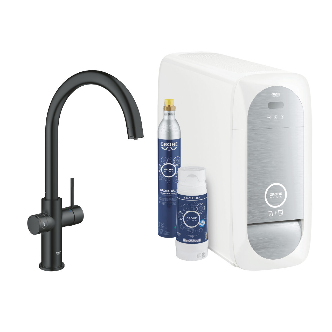 grohe blue home - sistema di filtraggio e raffreddamento con installazione inclusa - 31455ks1