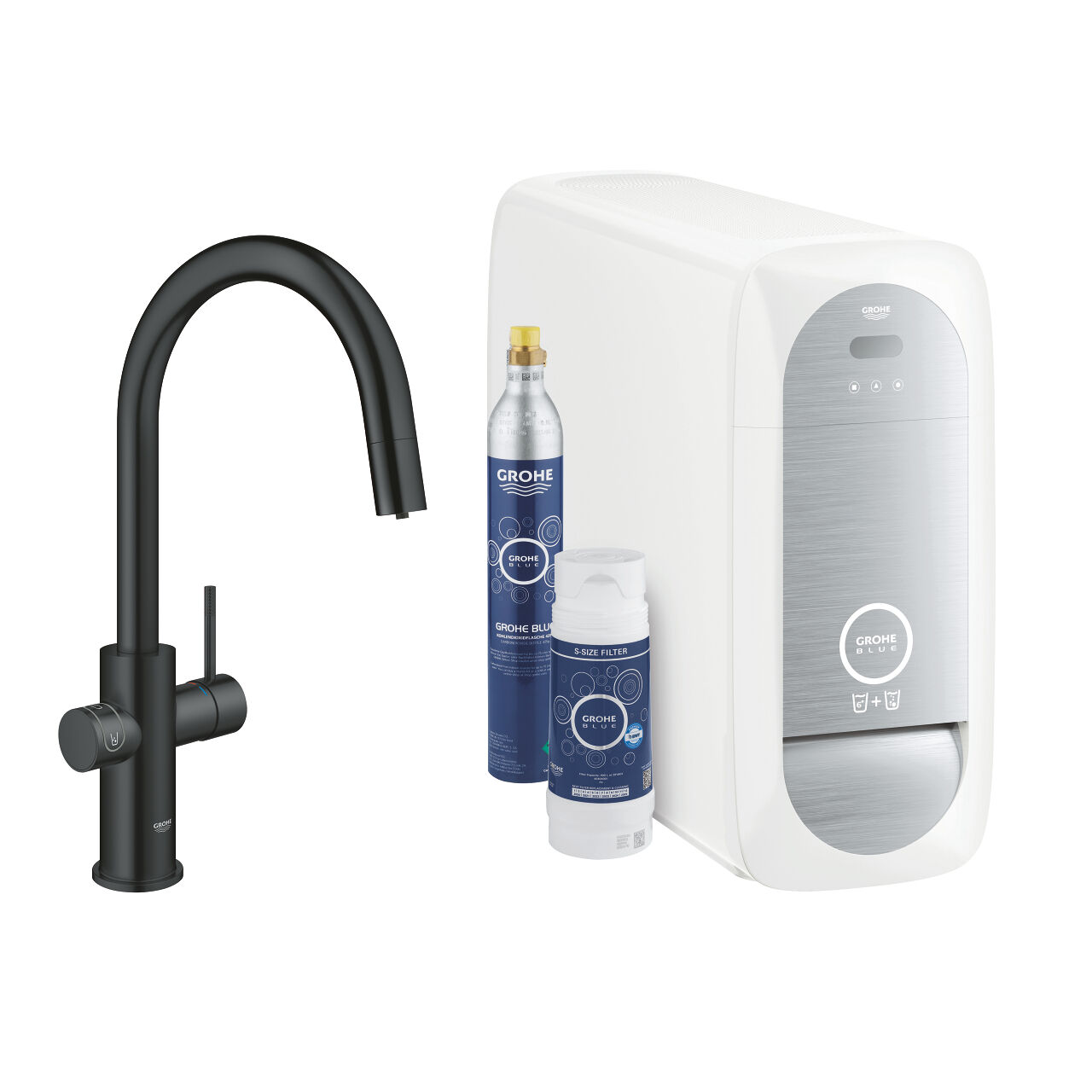 grohe blue home - sistema di filtraggio acqua - doccino estraibile - installazione inclusa - 31541ks0