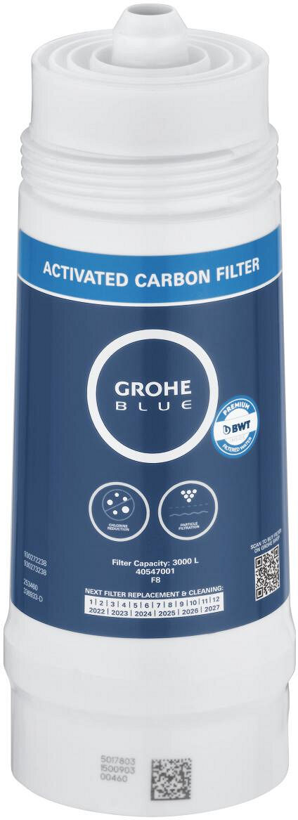 grohe blue - filtro ai carboni attivi fino a 3000 litri - 40547001