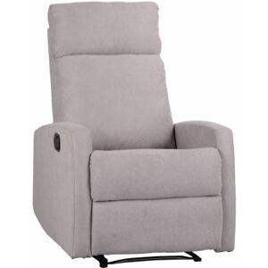 COMPRALO NEW Poltrona Tessuto Relax Manuale Recliner Per Anziani Samoa Grigio