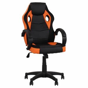 COMPRALO NEW Poltrona Gaming Gioco Imbottita Ecopelle Ragazzi Ufficio Ergonomica Nero Arancio