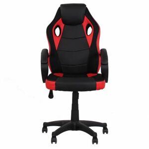 COMPRALO NEW Poltrona Gaming Gioco Imbottita Ecopelle Ragazzi Ufficio Ergonomica Nero Rosso