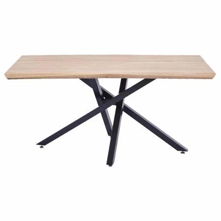 compralo new tavolo da casa 160x90x75h effetto legno con base moderna design hermes
