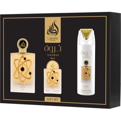 Lattafa Pride Tharwa Gold confezione regalo unisex 1 pz Lattafa Pride Tharwa Gold confezione regalo unisex 1 pz