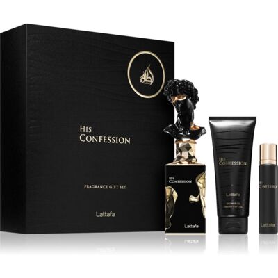 Lattafa His Confession confezione regalo per uomo 1 pz Lattafa His Confession confezione regalo per uomo 1 pz