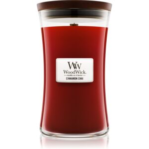 Woodwick Cinnamon Chai candela profumata con stoppino in legno 609.5 g Woodwick Cinnamon Chai candela profumata con stoppino in legno 609.5 g