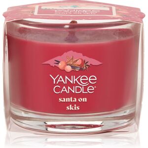 Yankee Candle Santa On Skis candela votiva glass 37 g Yankee Candle Santa On Skis candela votiva glass 37 g