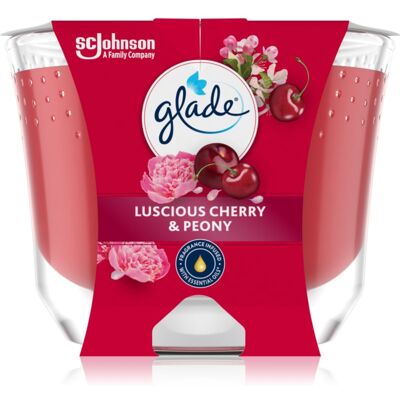 GLADE Luscious Cherry & Peony candela profumata 204 g GLADE Luscious Cherry & Peony candela profumata 204 g