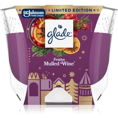 GLADE Festive Mulled Wine candela profumata 204 g GLADE Festive Mulled Wine candela profumata 204 g