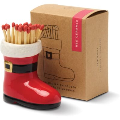 Paddywax Santa Boot Match Holder fiammiferi 25 pz Paddywax Santa Boot Match Holder fiammiferi 25 pz