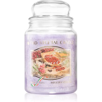 THD Vegetal Pepe Rosa E Caffe - 600g Candela profumata THD Vegetal Pepe Rosa E Caffe - 600g Candela profumata