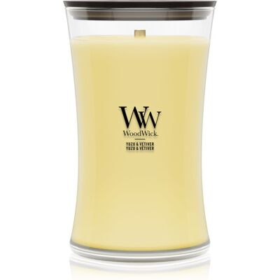Woodwick Yuzu & Vetiver candela profumata con stoppino in legno 610 g Woodwick Yuzu & Vetiver candela profumata con stoppino in legno 610 g