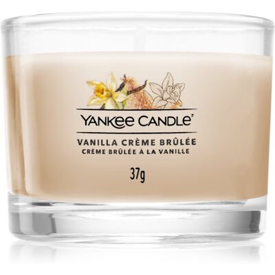 Yankee Candle Vanilla Crème Brûlée candela votiva glass 37 g Yankee Candle Vanilla Crème Brûlée candela votiva glass 37 g