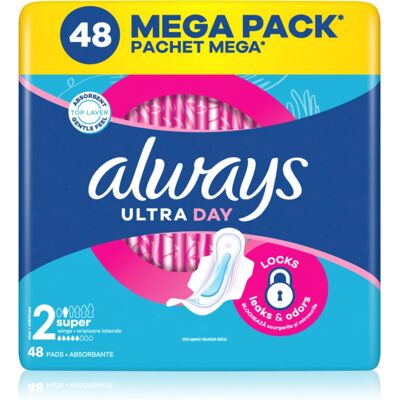 Always Ultra Super Size 2 assorbenti con alette 48 pz Always Ultra Super Size 2 assorbenti con alette 48 pz