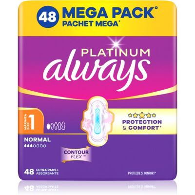 Always Platinum Normal Size 1 assorbenti con alette 48 pz Always Platinum Normal Size 1 assorbenti con alette 48 pz