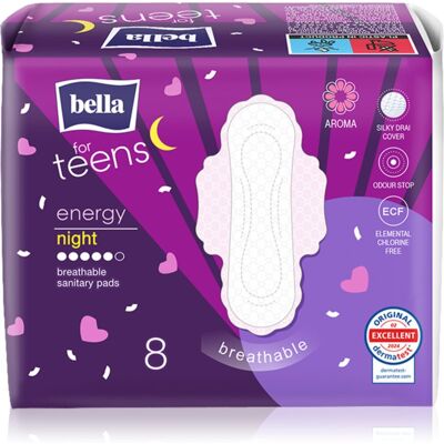 BELLA For Teens Energy Night assorbenti per la notte 8 pz BELLA For Teens Energy Night assorbenti per la notte 8 pz