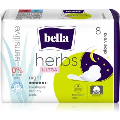 BELLA Herbs Ultra Night assorbenti igienici per la notte Aloe Vera 8 pz BELLA Herbs Ultra Night assorbenti igienici per la notte Aloe Vera 8 pz
