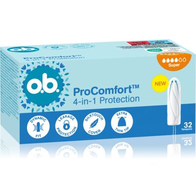 o.b. Pro Comfort Super tamponi 32 pz o.b. Pro Comfort Super tamponi 32 pz