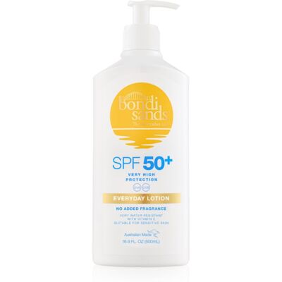 Bondi Sands SPF 50+ Everyday Body Lotion latte abbronzante corpo resistente all'acqua SPF 50+ 500 ml Bondi Sands SPF 50+ Everyday Body Lotion latte abbronzante corpo resistente all'acqua SPF 50+ 500 ml