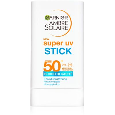 Garnier Ambre Solaire Super UV Stick trattamento protettivo contro i raggi solari in stick SPF 50+ 1 pz Garnier Ambre Solaire Super UV Stick trattamento protettivo contro i raggi solari in stick SPF 50+ 1 pz