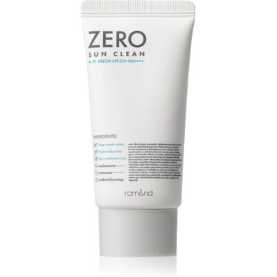 rom&nd Zero Sun Clean lozione protettiva minerale per il viso SPF 50+ colore 01 Fresh 50 ml rom&nd Zero Sun Clean lozione protettiva minerale per il viso SPF 50+ colore 01 Fresh 50 ml
