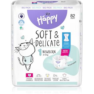 BELLA Baby Happy Soft&Delicate pannolino monouso con canali assorbenti Newborn 2-5 kg 82 pz BELLA Baby Happy Soft&Delicate pannolino monouso con canali assorbenti Newborn 2-5 kg 82 pz
