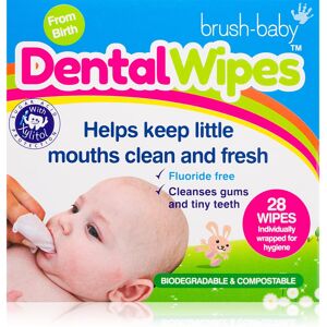 Brush Baby DentalWipes salviette per i denti per bambini 28 pz Brush Baby DentalWipes salviette per i denti per bambini 28 pz
