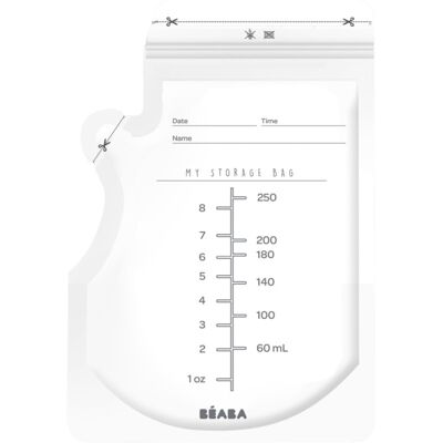 Beaba Breast Milk Storage Bags sacchetti per conservare il latte materno 50 ks 250 ml Beaba Breast Milk Storage Bags sacchetti per conservare il latte materno 50 ks 250 ml