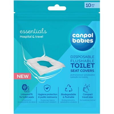 Canpol babies Toilet Seat Covers copriwater igienico monouso 10 pz Canpol babies Toilet Seat Covers copriwater igienico monouso 10 pz