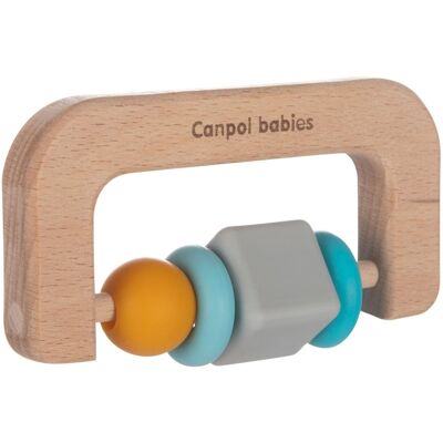 Giocattolo per dentizione in legno e silicone per bambini - Giocattolo per dentizione Giocattolo per dentizione in legno e silicone per bambini - Giocattolo per dentizione