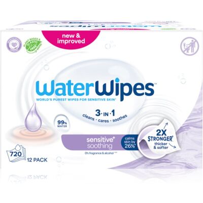 WaterWipes Soothing Clean salviette umidificate per bambini 12x60 pz WaterWipes Soothing Clean salviette umidificate per bambini 12x60 pz