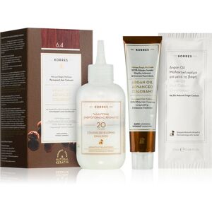 Korres Argan Oil tinta permanente per capelli con olio di argan colore 6.4 Copper Dark Blonde 50 ml Korres Argan Oil tinta permanente per capelli con olio di argan colore 6.4 Copper Dark Blonde 50 ml