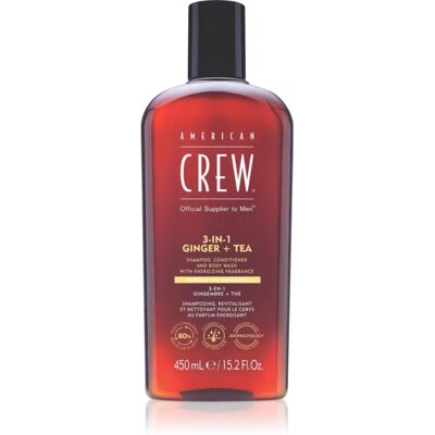 American Crew Zenzero + Tè 3-in-1 Shampoo 450ml - Cura di capelli e corpo American Crew Zenzero + Tè 3-in-1 Shampoo 450ml - Cura di capelli e corpo