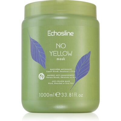 Echosline No Yellow Mask - Maschera per capelli biondi, grigi - 1000ml Echosline No Yellow Mask - Maschera per capelli biondi, grigi - 1000ml