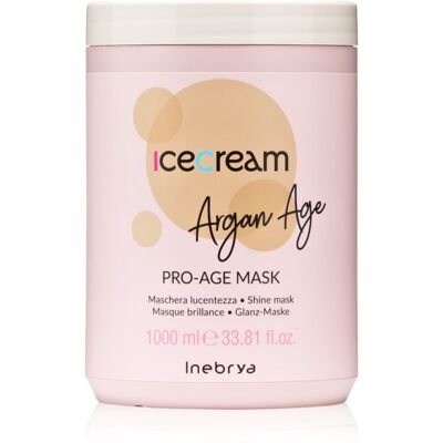 Inebrya Maschera per capelli - Argan Pro Age - Nutriente & Lucidante - 1000ml Inebrya Maschera per capelli - Argan Pro Age - Nutriente & Lucidante - 1000ml