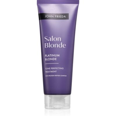 John Frieda Salon Blonde Tone Perfecting Treatment crema colorata per esaltare il colore dei capelli colore Platinum Blonde 120 ml John Frieda Salon Blonde Tone Perfecting Treatment crema colorata per esaltare il colore dei capelli colore Platinum Blonde 120 ml
