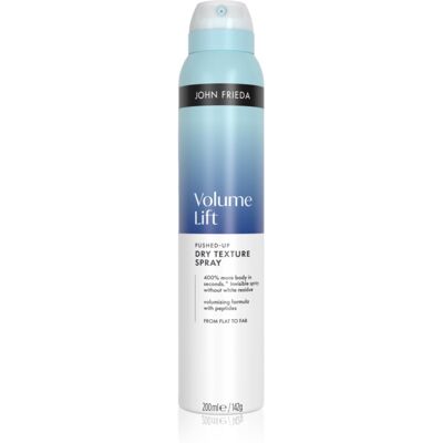 John Frieda Volume Lift Pushed - Up Dry Texture Spray spray volumizzante per capelli 200 ml John Frieda Volume Lift Pushed - Up Dry Texture Spray spray volumizzante per capelli 200 ml