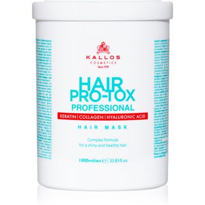 Kallos Hair Pro-Tox maschera per capelli deboli e danneggiati con olio di cocco, acido ialuronico e collagene 1000 ml Kallos Hair Pro-Tox maschera per capelli deboli e danneggiati con olio di cocco, acido ialuronico e collagene 1000 ml