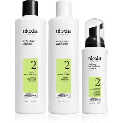 Nioxin System 2 confezione regalo per capelli che si diradano 3 pz Nioxin System 2 confezione regalo per capelli che si diradano 3 pz