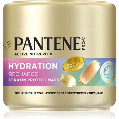 Pantene Pro-V Active Nutri Plex Hydration Recharge maschera per capelli rigenerante e idratante con cheratina 300 ml Pantene Pro-V Active Nutri Plex Hydration Recharge maschera per capelli rigenerante e idratante con cheratina 300 ml