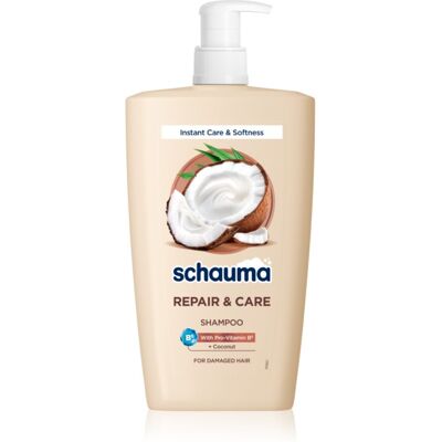 Schwarzkopf Schauma Repair & Care shampoo per capelli secchi e danneggiati con cocco 1000 ml Schwarzkopf Schauma Repair & Care shampoo per capelli secchi e danneggiati con cocco 1000 ml