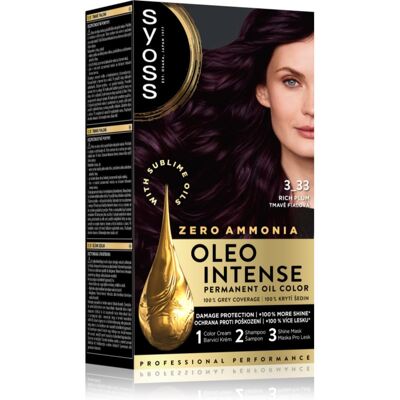 Tinta per capelli permanente Syoss Oleo Intense - Prugna Ricca Tinta per capelli permanente Syoss Oleo Intense - Prugna Ricca