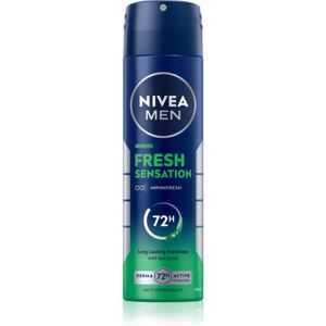 NIVEA MEN Fresh Sensation antitraspirante spray 72 ore per uomo 150 ml NIVEA MEN Fresh Sensation antitraspirante spray 72 ore per uomo 150 ml