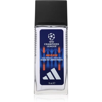 Adidas UEFA Champions League Pro Player deodorante con diffusore per uomo 75 ml Adidas UEFA Champions League Pro Player deodorante con diffusore per uomo 75 ml
