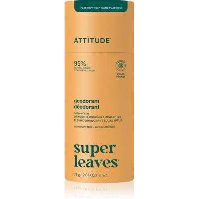 Attitude Super Leaves Natural Deodorant deodorante solido naturale senza alluminio Orange Blossom & Eucalyptus 75 g Attitude Super Leaves Natural Deodorant deodorante solido naturale senza alluminio Orange Blossom & Eucalyptus 75 g