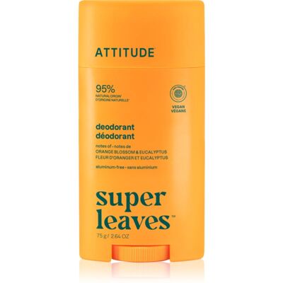 Attitude Super Leaves Natural Deodorant deodorante Orange Blossom & Eucalyptus 75 g Attitude Super Leaves Natural Deodorant deodorante Orange Blossom & Eucalyptus 75 g