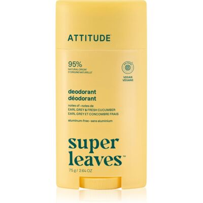 Attitude Super Leaves Natural Deodorant deodorante Earl Grey & Cucumber 75 g Attitude Super Leaves Natural Deodorant deodorante Earl Grey & Cucumber 75 g